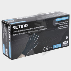 Еднократни ръкавици от нитрил SETINO NITRILE BLACK STRONG, 04300158